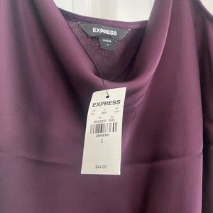 Express Cowl Neck Satin Cami